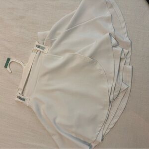 White Skort